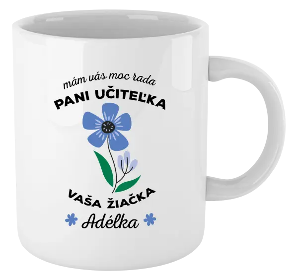 Hrnček Mám vás moc rada pani učiteľka 