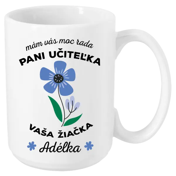 Hrnček Mám vás moc rada pani učiteľka 