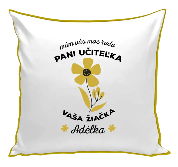 Vankúš Mám vás moc rada pani učiteľka 
