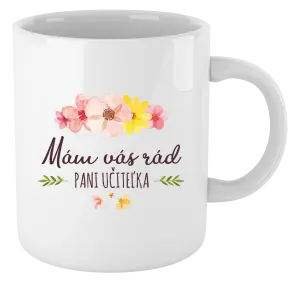 Hrnček Mám vás moc rada pani učiteľka 