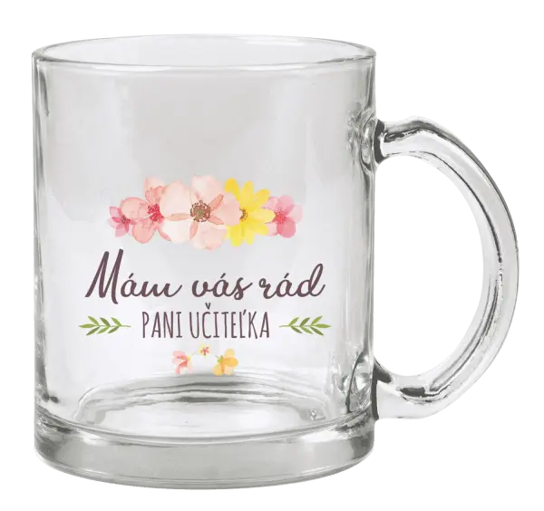 Hrnček Mám vás moc rada pani učiteľka 