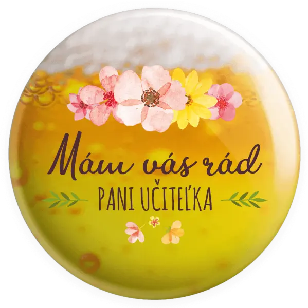 Placka Mám vás moc rada pani učiteľka 