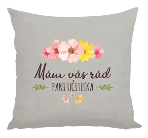Vankúš Mám vás moc rada pani učiteľka 