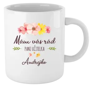 Hrnček Mám vás rád pani učiteľka  - meno