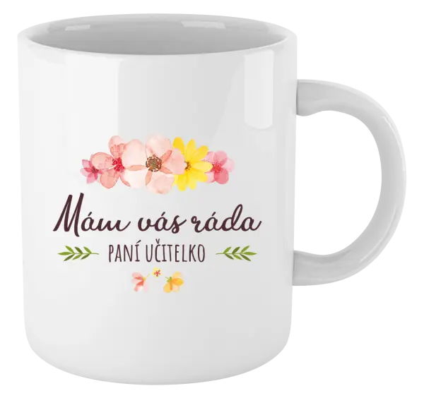 Hrnček Mám vás rada, pani učiteľka