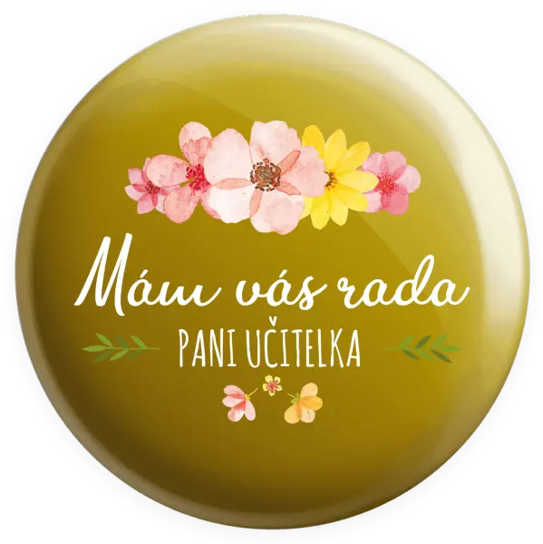 Placka Mám vás rada, pani učiteľka