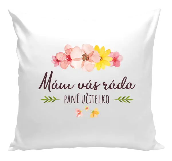 Vankúš Mám vás rada, pani učiteľka