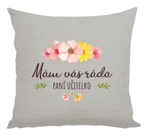 Vankúš Mám vás rada, pani učiteľka