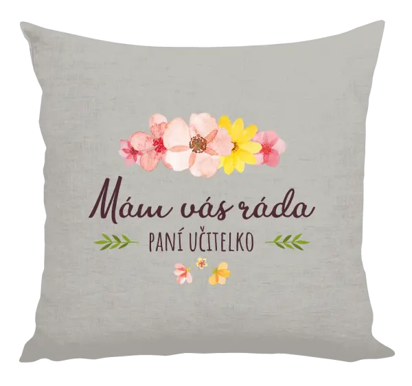 Vankúš Mám vás rada, pani učiteľka