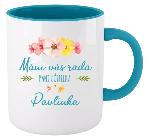 Hrnček  Mám vás rada, pani učiteľka - meno