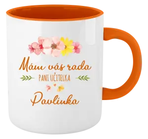 Hrnček  Mám vás rada, pani učiteľka - meno