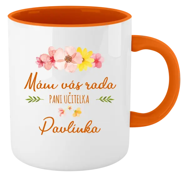 Hrnček  Mám vás rada, pani učiteľka - meno