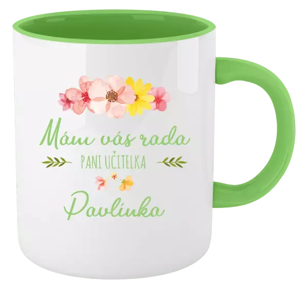 Hrnček  Mám vás rada, pani učiteľka - meno