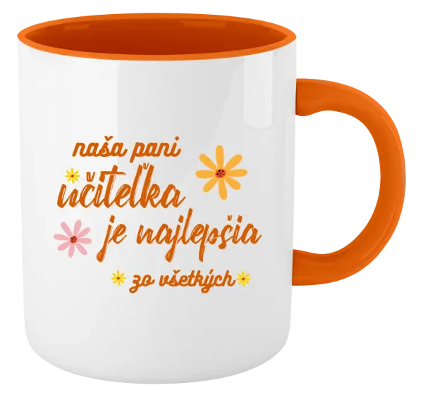 Hrnček  Naša pani učiteľka je najlepšia zo všetkých