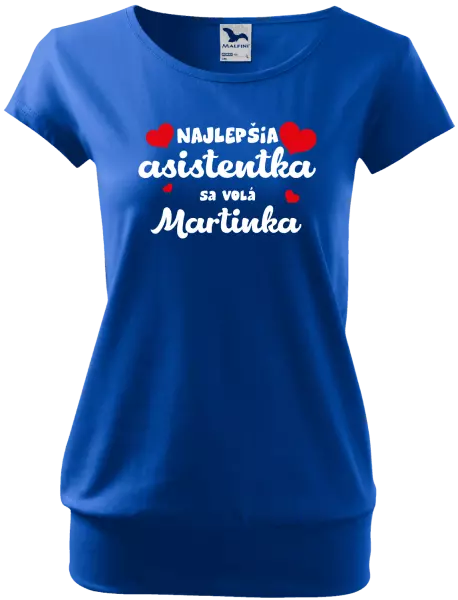 Dámske tričko Najlepšia asistentka sa volá - Meno
