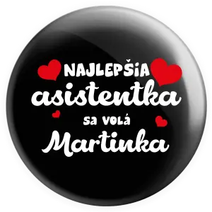 Placka Najlepšia asistentka sa volá - Meno