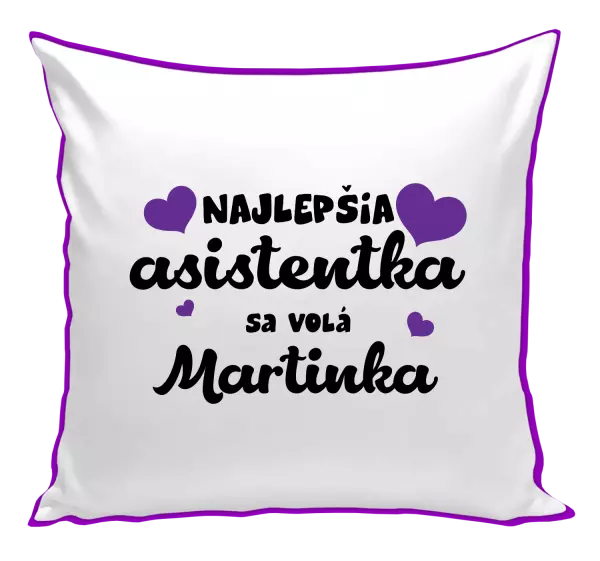 Vankúš Najlepšia asistentka sa volá - Meno