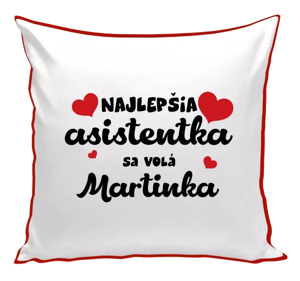 Vankúš Najlepšia asistentka sa volá - Meno