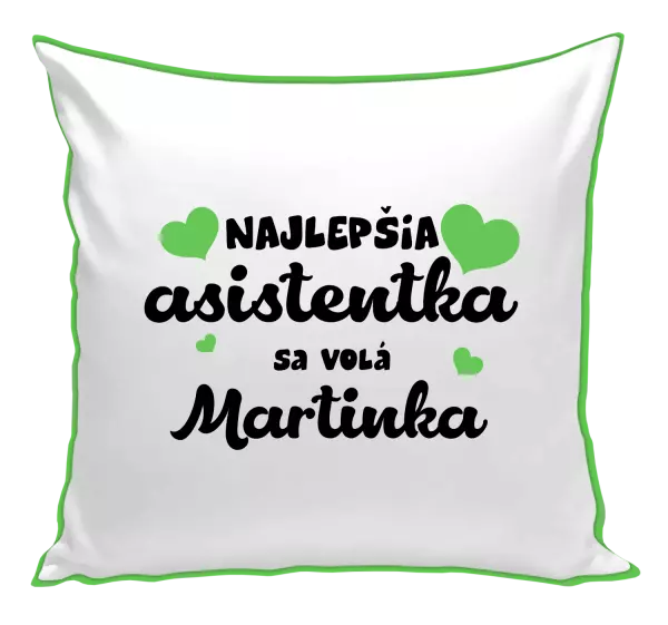 Vankúš Najlepšia asistentka sa volá - Meno