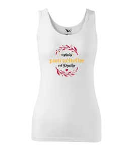 Dámske tielko Najlepšej pani učiteľke od Meno