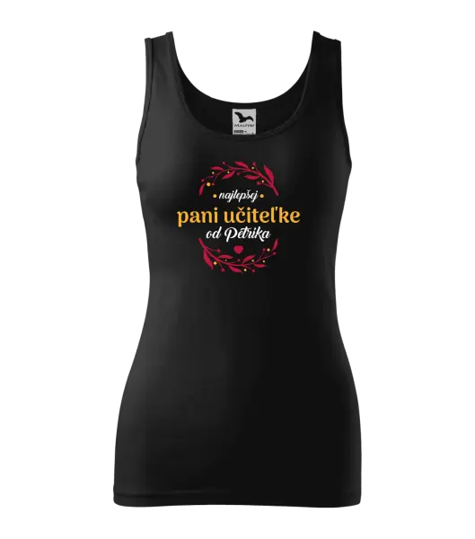 Dámske tielko Najlepšej pani učiteľke od Meno