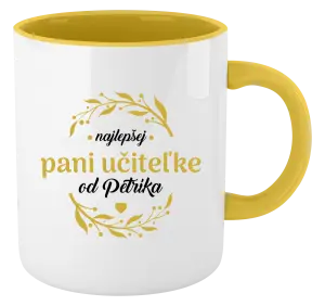 Hrnček  Najlepšej pani učiteľke od Meno