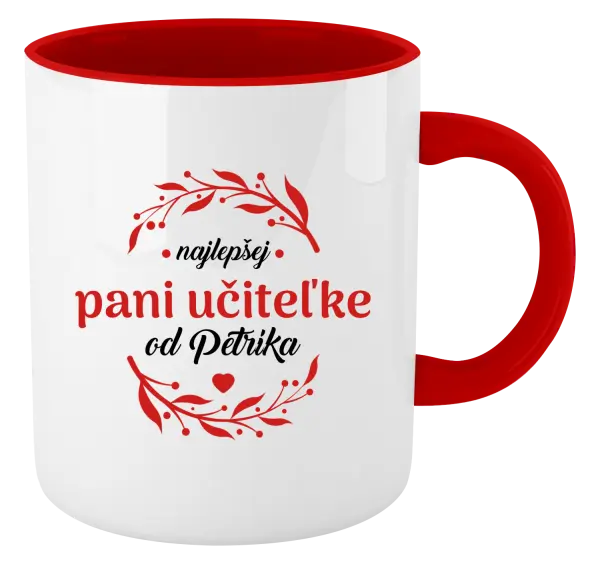 Hrnček  Najlepšej pani učiteľke od Meno