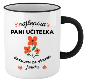 Hrnček Najlepšia pani učiteľka - meno