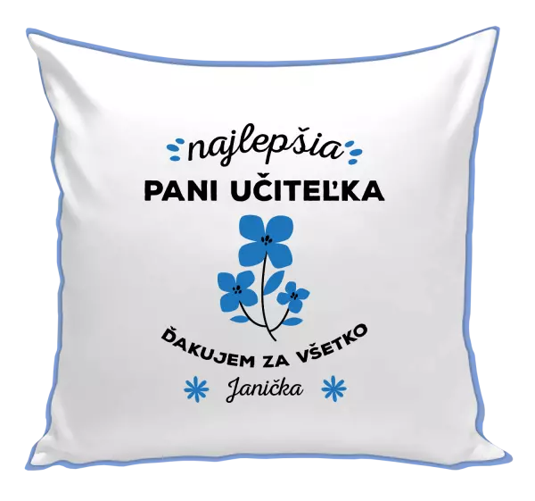 Vankúš Najlepšia pani učiteľka - meno