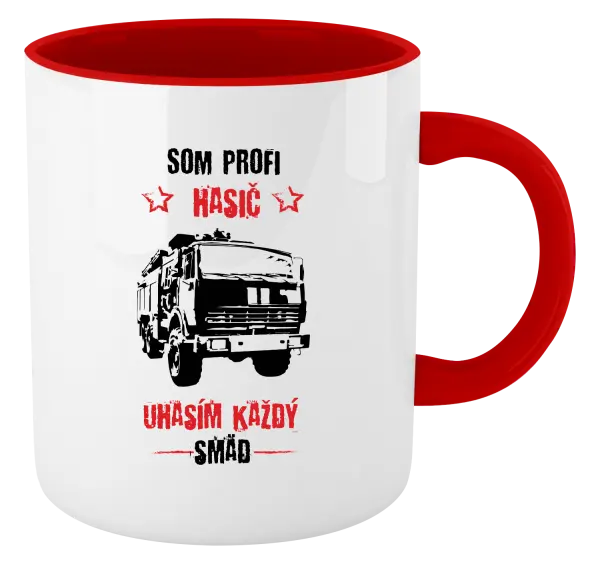 Hrnček  Som profi hasič, uhasím každý smäd