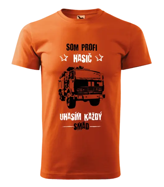 Pánske tričko Som profi hasič, uhasím každý smäd