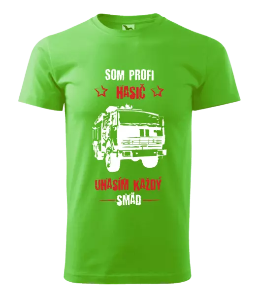 Pánske tričko Som profi hasič, uhasím každý smäd