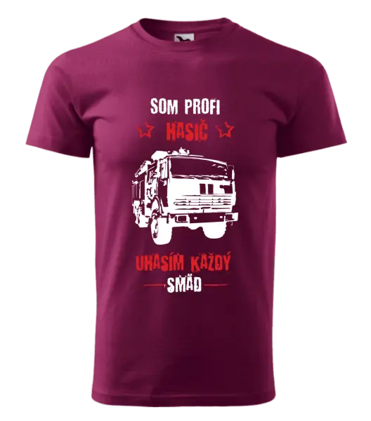 Pánske tričko Som profi hasič, uhasím každý smäd
