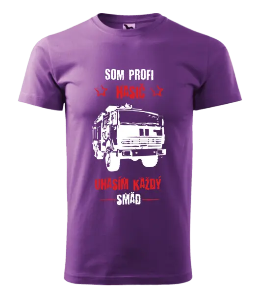 Pánske tričko Som profi hasič, uhasím každý smäd