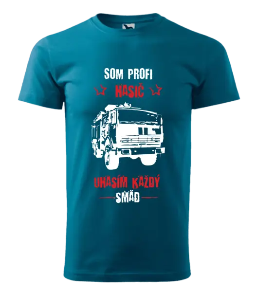 Pánske tričko Som profi hasič, uhasím každý smäd