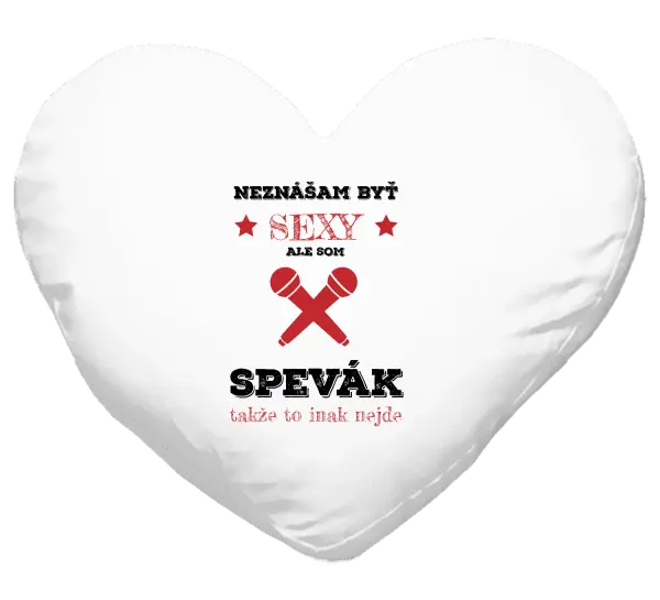 Vankúš Neznášam byť sexy, ale som spevák