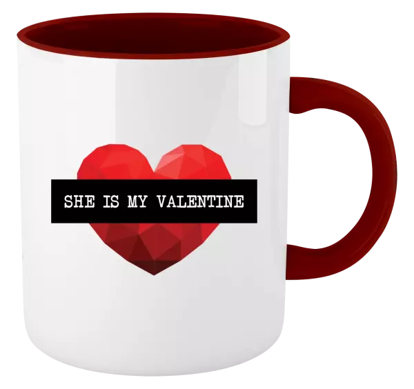 Hrnček  She is my Valentine