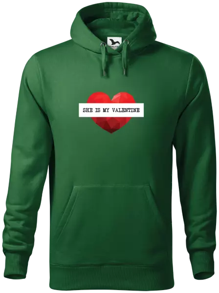 Pánska mikina She is my Valentine