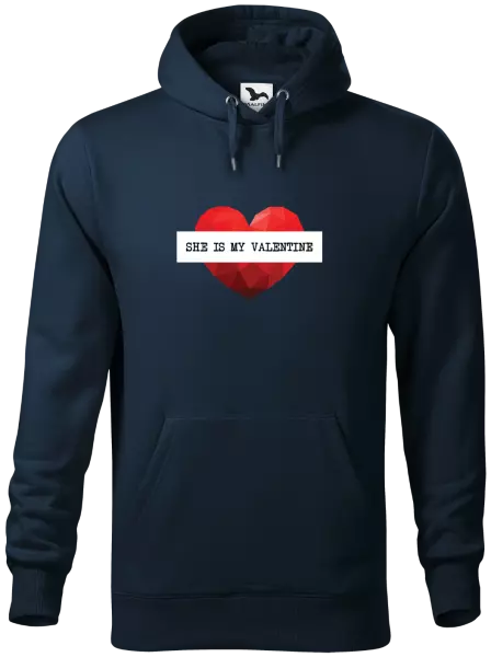 Pánska mikina She is my Valentine