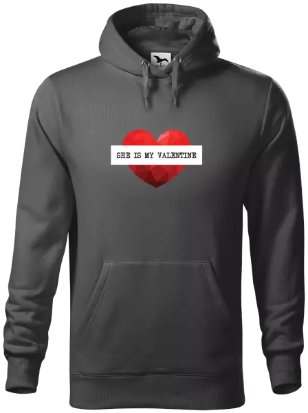 Pánska mikina She is my Valentine