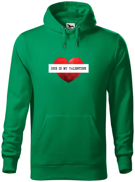 Pánska mikina She is my Valentine