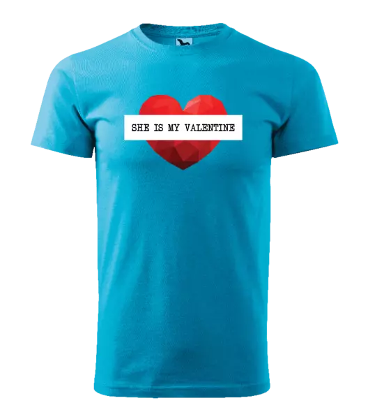 Pánske tričko She is my Valentine