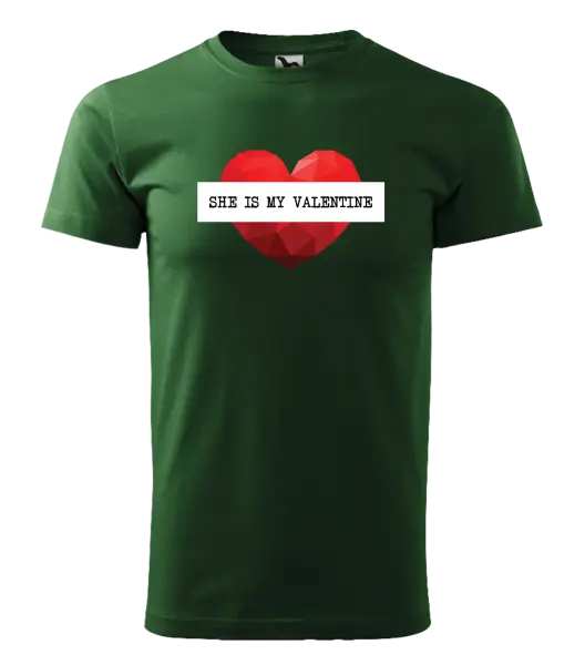 Pánske tričko She is my Valentine