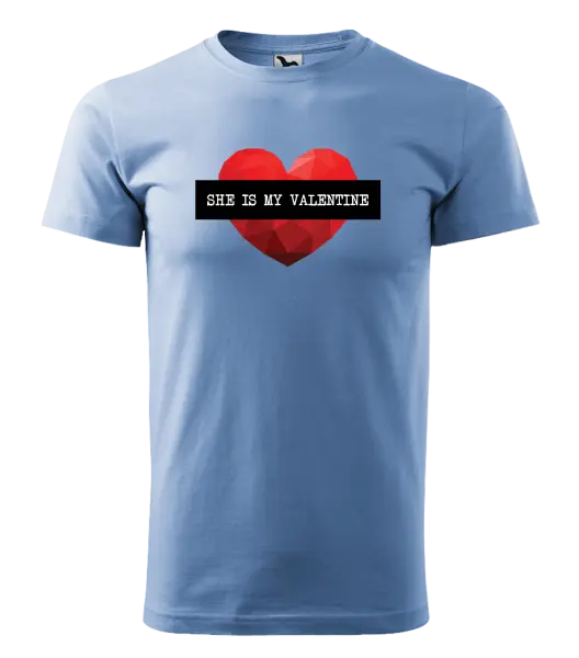 Pánske tričko She is my Valentine