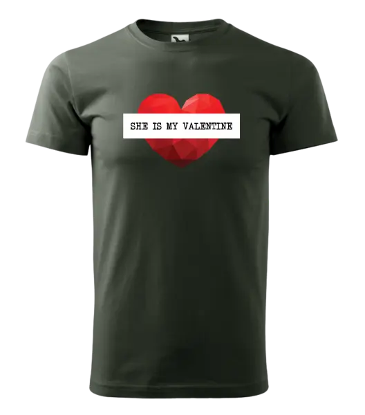 Pánske tričko She is my Valentine