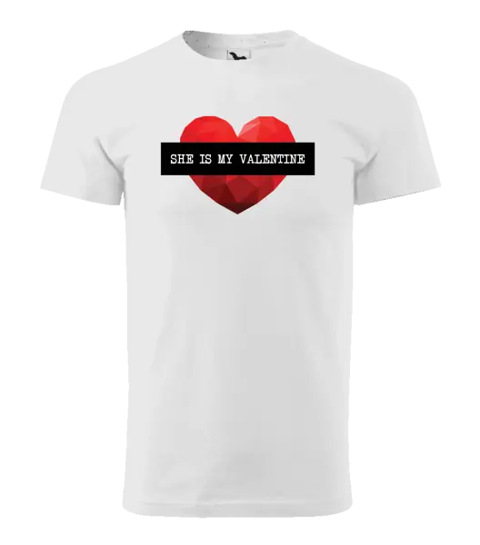 Pánske tričko She is my Valentine