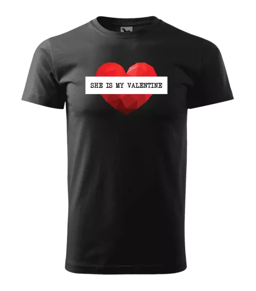 Pánske tričko She is my Valentine