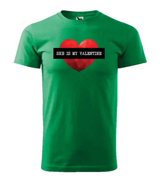 Pánske tričko She is my Valentine