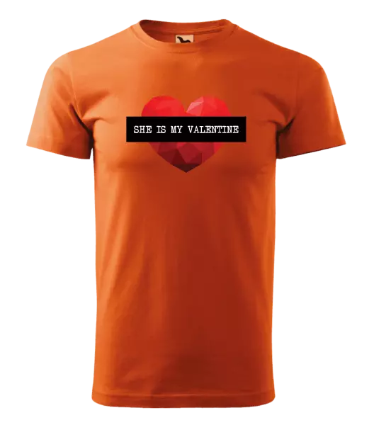 Pánske tričko She is my Valentine