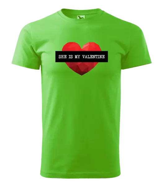 Pánske tričko She is my Valentine